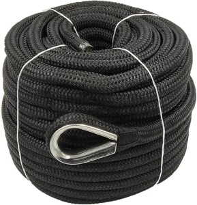 Anchor Line with Thimble Black